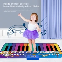 179x72cm musicial piano mat for kids toddlers keyboard with 8 instrument sounds keyboard dancing playing music carpet toys