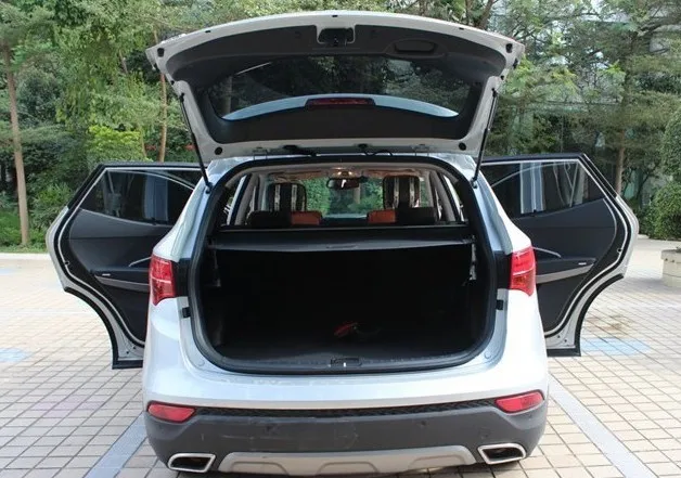 

High Quality For Hyundai Santa Fe 2013 2014 2015 Rear Trunk Security Shield Cargo Cover Black