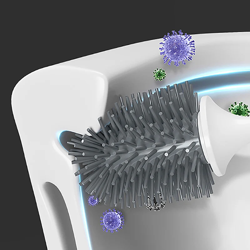 ONEUP термопластичная резиновая щетка для унитаза с длинной ручкой и мягкой