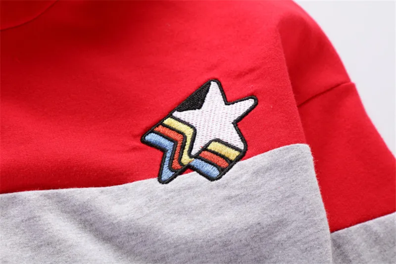 Хлопковая толстовка с длинным рукавом и круглым вырезом для мальчиков | Мать