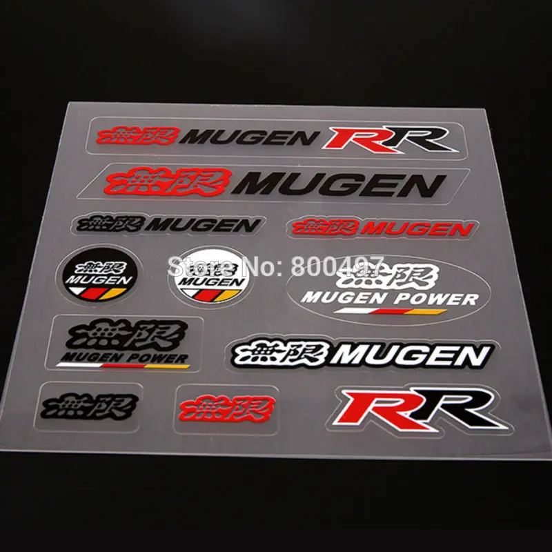 New Style Car Styling Window Rearview Mirror Door Handle Body Stickers Decoration Decal Set for Mugen Power | Автомобили и