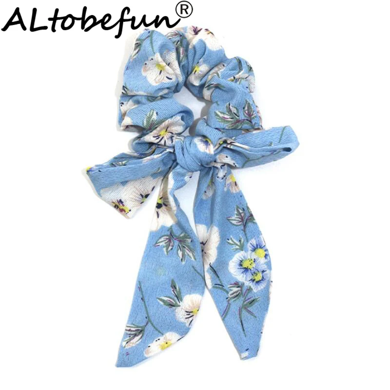 Модная женская лента для волос ALTOBEFUN с принтом и бантом женский головной убор