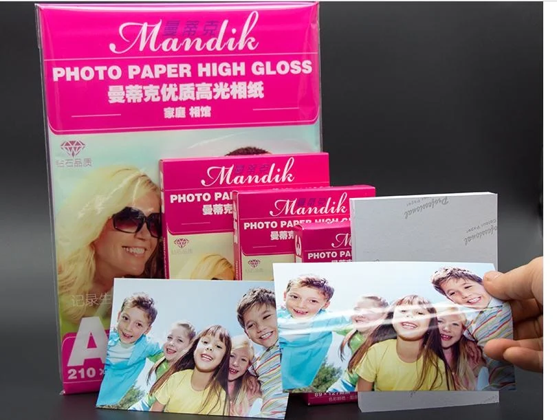 

3R/4R/5R A4 A6 100 Sheets/Package High-Glossy Photo Paper Inkjet Single Inkjet Printer