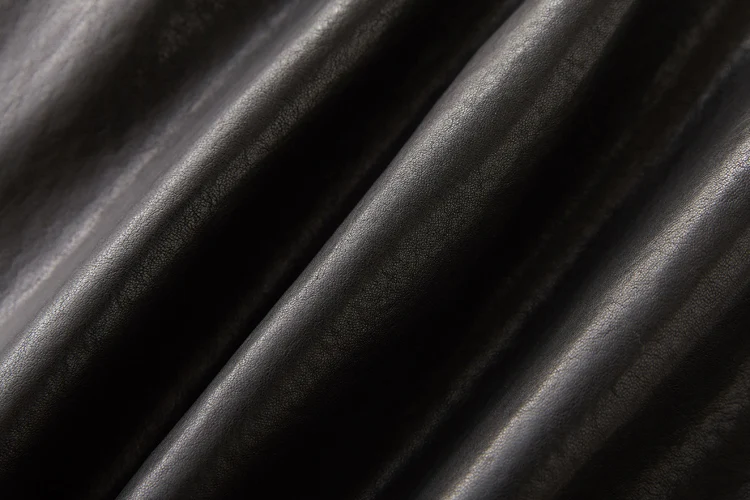 

JCHB 2021 leather craft style genuine coat women's waist shirt leather coat mid-length