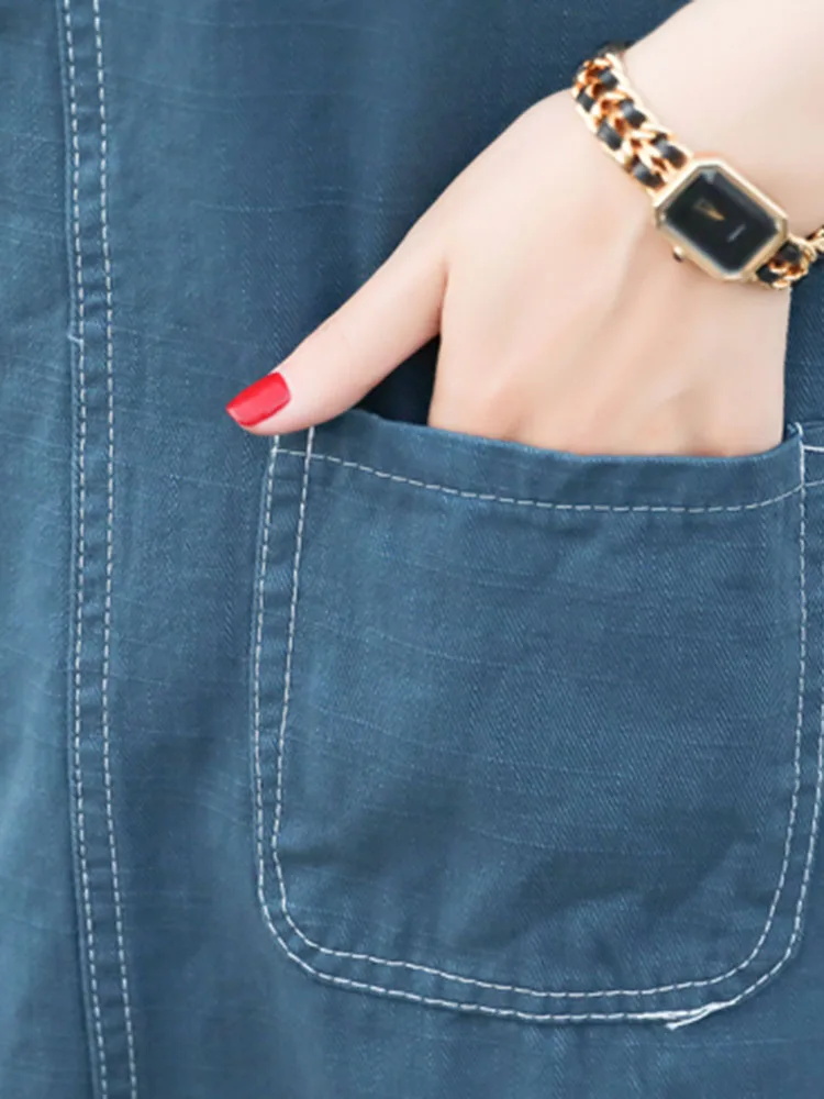 

2020 Summer Fashion Vintage Mermaid Jumpsuit Skirts For Women Casual Pokcets Tassel Adjustable Spaghetti Strap Mid Skirt Femme