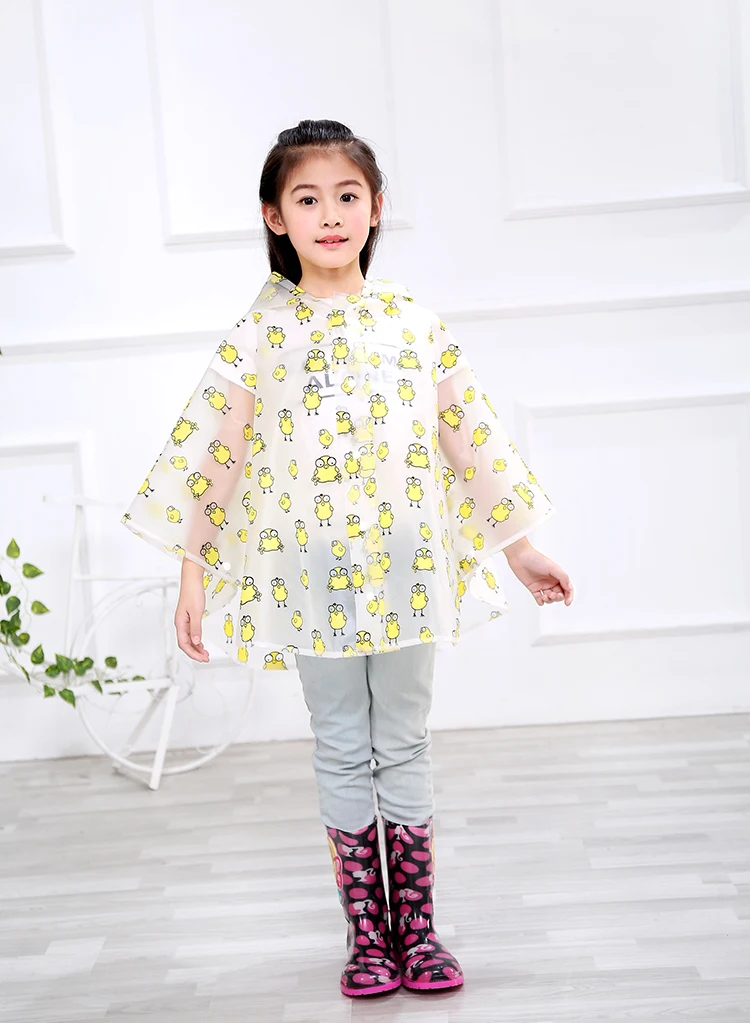 Детский дождевик с героями мультфильмов детский водонепроницаемый для