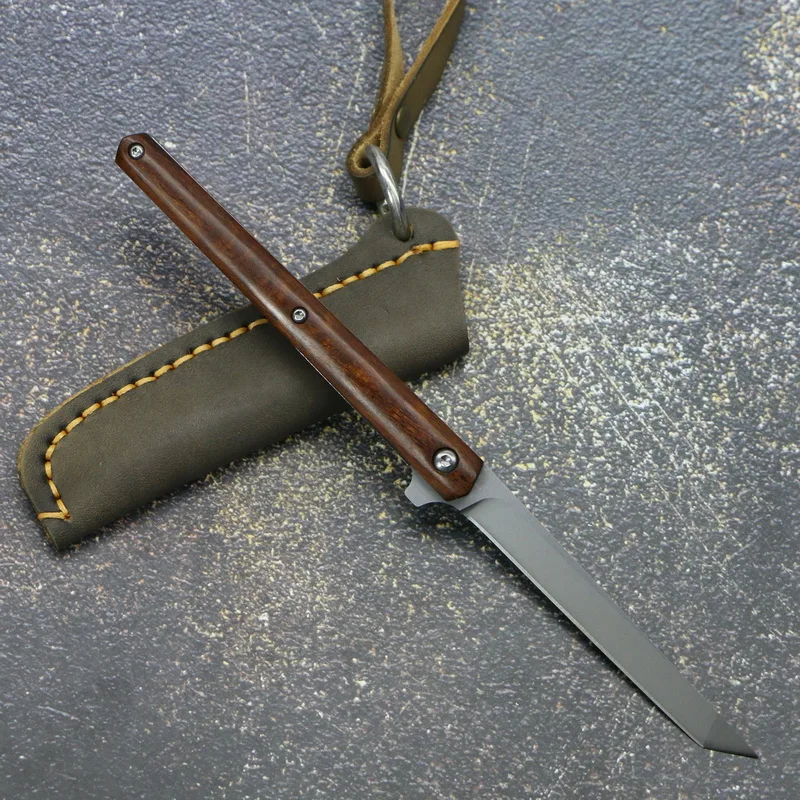 Складной нож M390 с деревянной рукояткой карманный медный подшипник для охоты