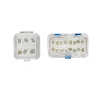 20pcs Dental All Ceramic Tooth Box Veneer Denture Storage Box Portable Arrangement Tooth Case