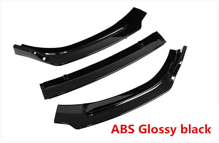 Разветвители для переднего бампера из АБС-углеродного волокна фартуки щитки