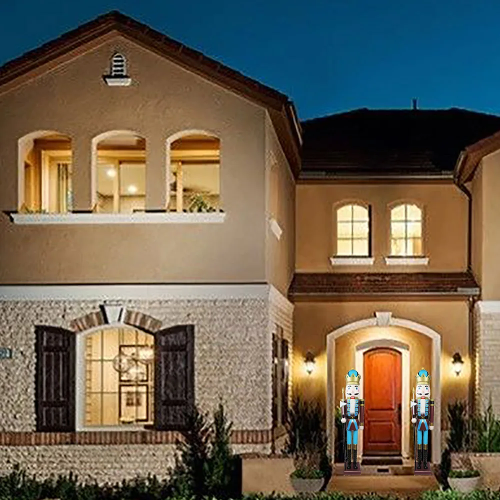 

CDL 4feet/120cm/4ft/4foot Life Size large/Giant Brown Christmas Wooden Nutcracker King & Soldier Ornament Doll K42