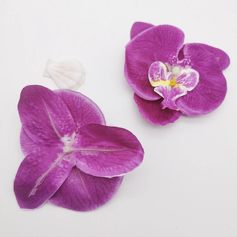 9 см 3D бабочка Орхидея искусственный цветок голова для свадьбы домашний декор