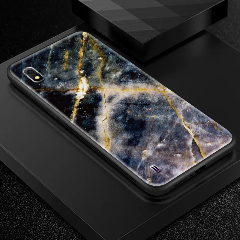 W301 Закаленное Стекло чехол для samsung Galaxy A10 A80 A90 A6S A8S A20 A30 A40 A50 A70 J4 плюс M10 M20 M30 S8 S9 S10+ защитный чехол - Цвет: W301