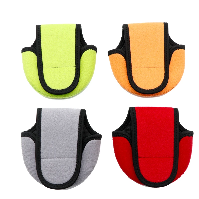 Thickened Red Orange Fishing Reel Bag Waterproof Baitcast Reel Bag Portable Gear cover lure Fishing protective case Sea Tackle