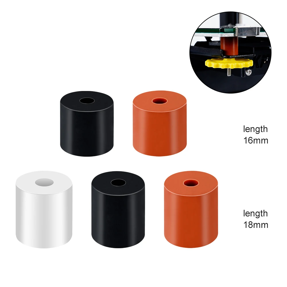 RAMPS High Temperature Silicone Solid Spacer Hot Bed Leveling Column for CR-10 CR10S Ender-3 Pro MK3 3D Printer Parts