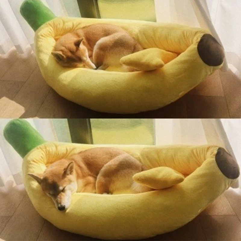 Мягкие домашние коврики для собак кошек лежаков диванов дышащих в форме банана