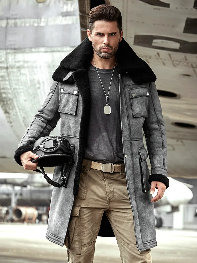 Зимние утепленные сапоги с мехом Большие размеры Новинка Пальто мужской блейзер