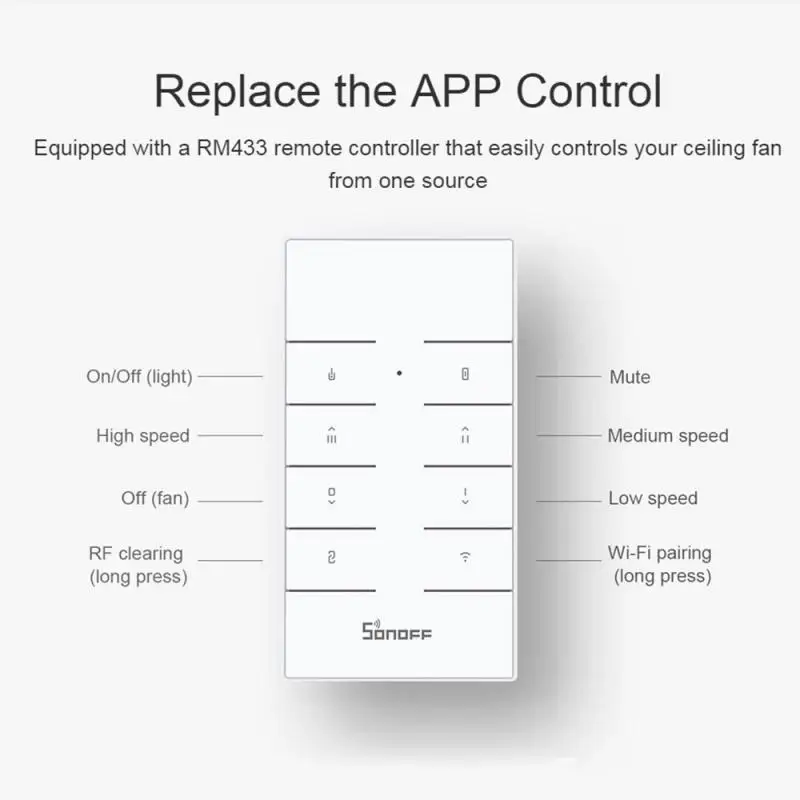 Новый Умный потолочный вентилятор SONOFF IFan03 с Wi Fi светильник беспроводным