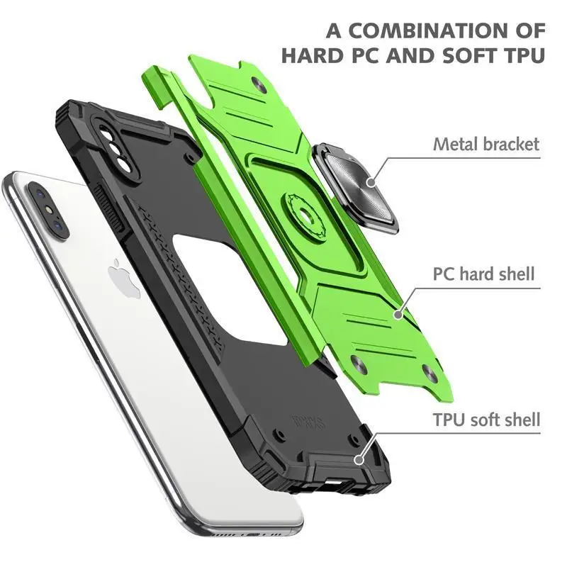 

Case For iPhone 6 7 8 6Plus 7Plus 8Plus X XR XS MAX Strong Shockproof Armor Phone Case For iPhone 11 12 11Pro 12Mini 12Pro Max