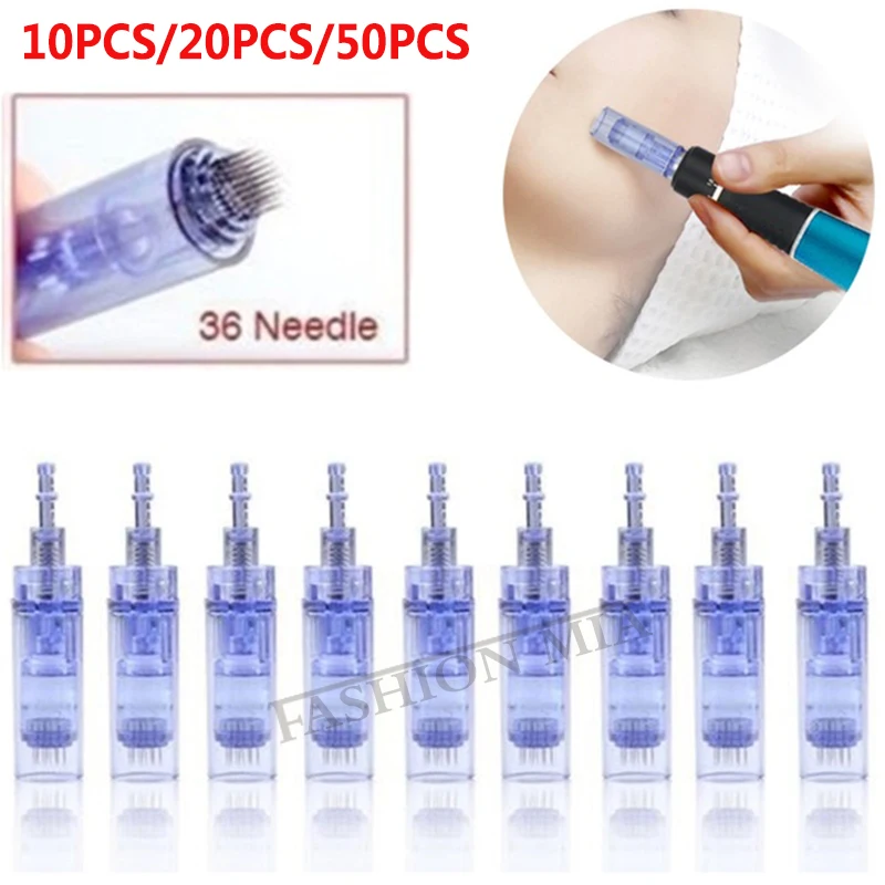 

10/50 шт в наборе, microneedling картридж байонет для MTS Derma A1 Nano / 9 /12/ 36/ 42 булавки татуировки картридж Dr. Pen средства ухода за кожей с микро иглами
