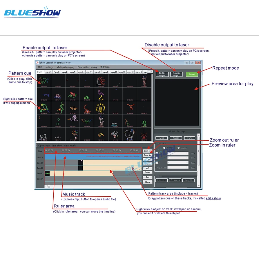 Контроллер лазерсветильник iShow сценический лазерный проектор 3 0 последняя