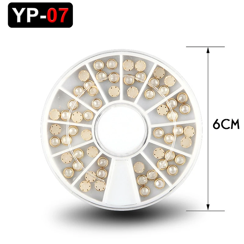 Типсы для дизайна ногтей Кристальные блестки Стразы 3D украшение разноцветные