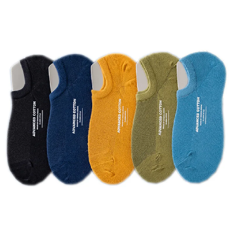 5 пар носки для мальчиков женские лодочные хлопковые летние дышащие низкие