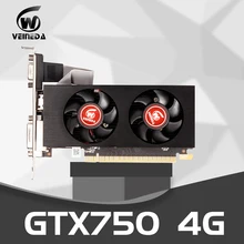 VEINEDA Graphics Cards gtx 750 4GB 128Bit GDDR5  PC Desktop For nVIDIA Geforce Game stronger than GTX750 2GB