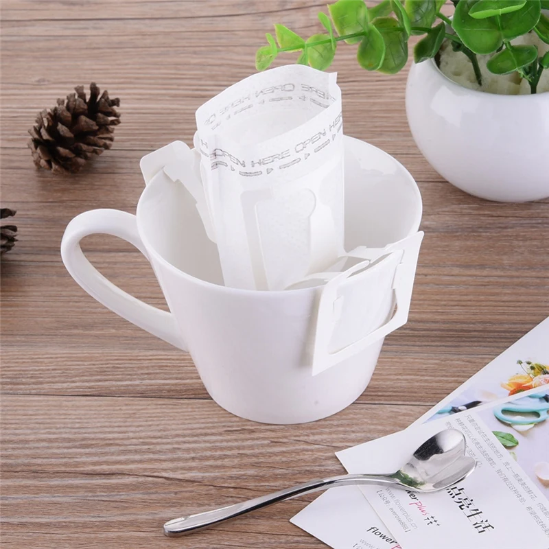 

300Pcs/Pack Drip Coffee Bag Portable Self-Service Coffee Tea Hanging Sanitary Filter Paper Home Office Travel