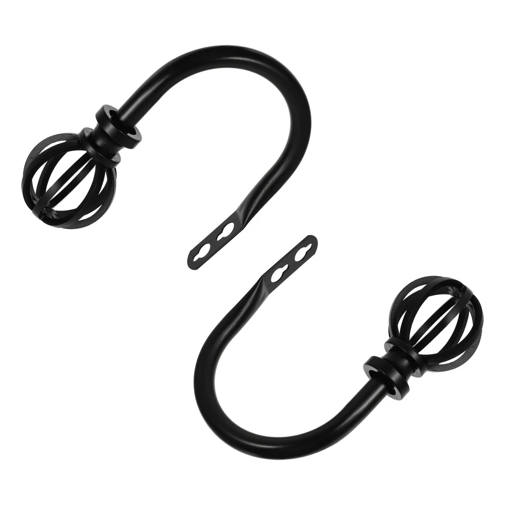 

2pcs Curtain Tiebacks Iron Curtain Hooks Decorative Curtain Holdbacks for Home