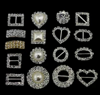 10pcsset rhinestone buckles for wedding invitation card decors diy hair accessories belt buckle for women side release buckle