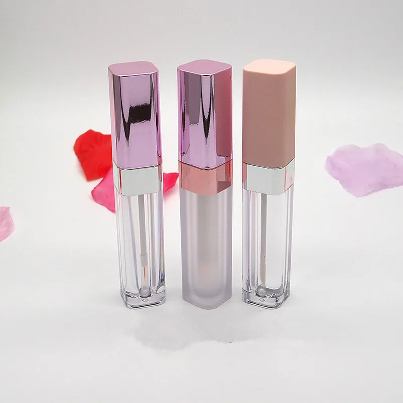 Пустой самодельный блеск для губ косметические контейнеры 6 5 мл розовый крем