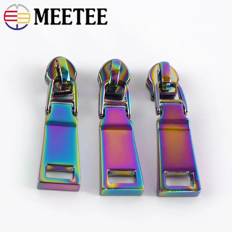 10 шт. слайдеры на молнии Meetee для 3 #5 # нейлоновых пуховых курток с карманом сумка