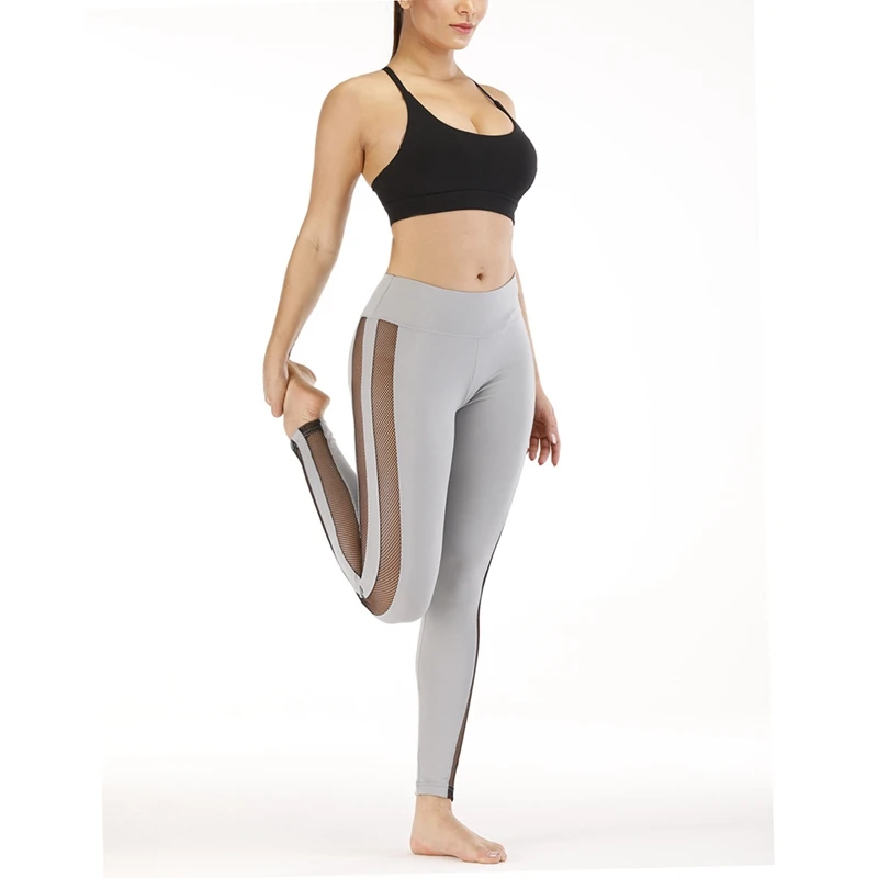 

Women's Mesh Splicing Bottoming Sports Fitness Sexy Yoga Pants