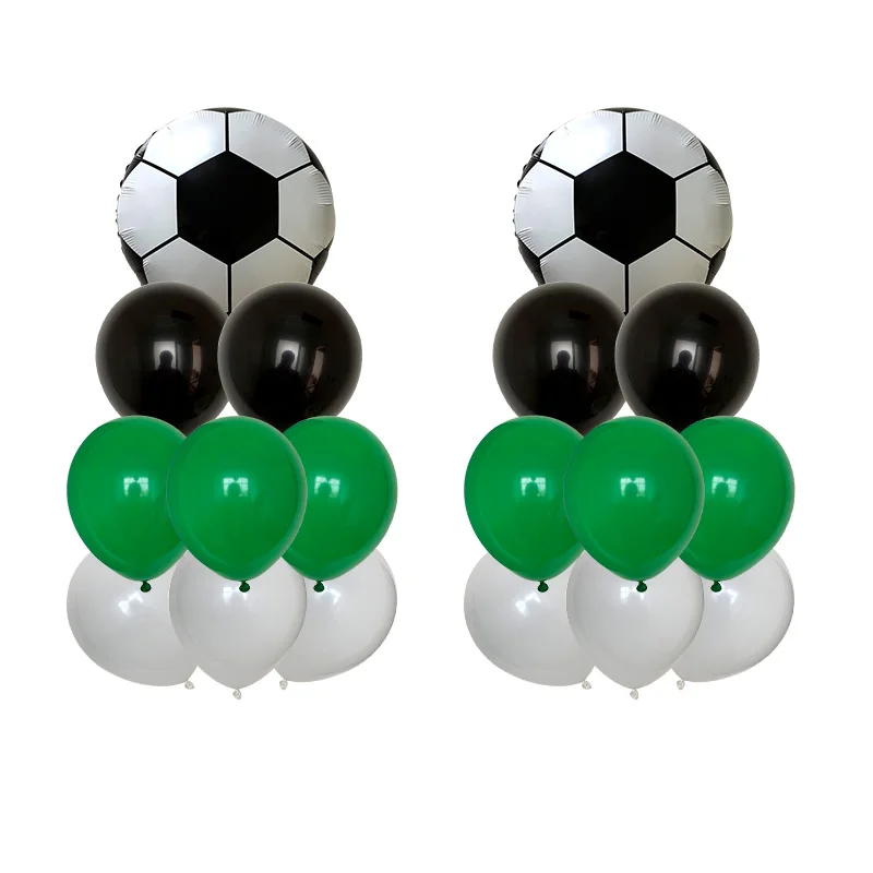 18 шт дюймовые футбольные мячи утолщенные латексные воздушные шары вечерние