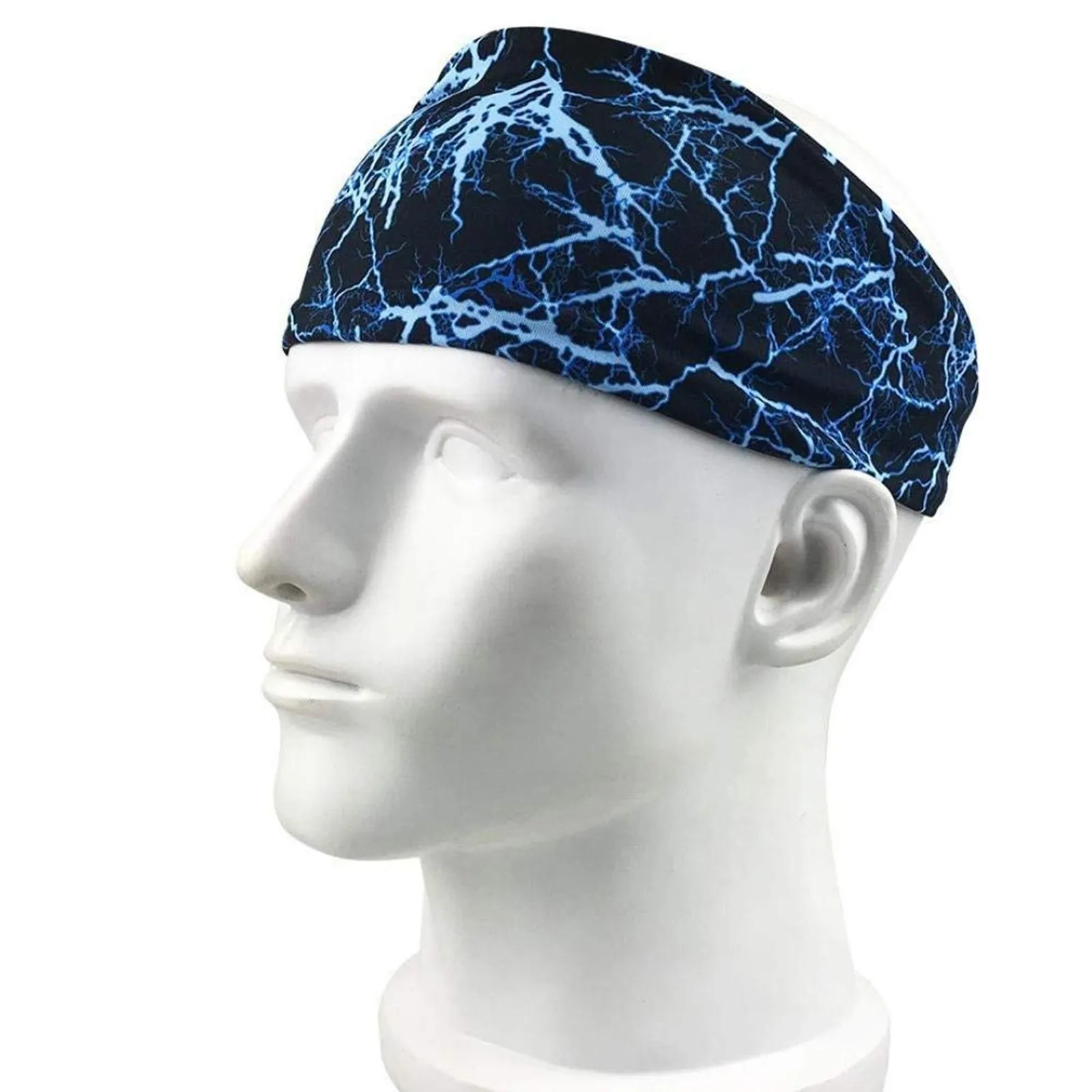 

Streetwear Fashion Women Men Headband Sport Digital Printed Yoga Fitness Stretch Sweatband Hairband Head Wrap Safety Head Band
