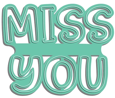 

Металлические штампы Miss you, штампы для вырезания букв, украшение для скрапбукинга, бумаги, рукоделия, ножа, форма, лезвие, перфоратор, трафаре...
