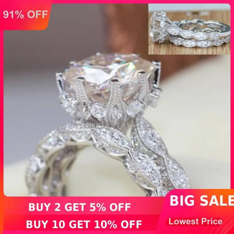 Женское Винтажное кольцо из серебра 2016 пробы с фианитом | Украшения и аксессуары