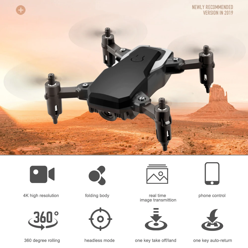 LF606 2 4G Радиоуправляемый Дрон с камерой 4K Wi Fi FPV мини для детей начинающих