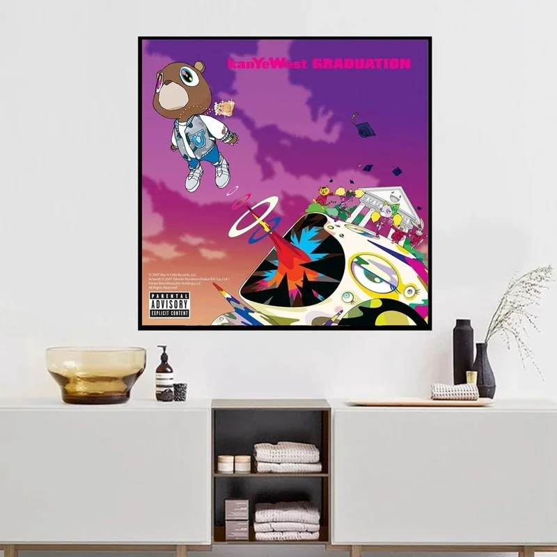 Художественный альбом Kanye West выпускного музыкальный постер Настенная Картина на