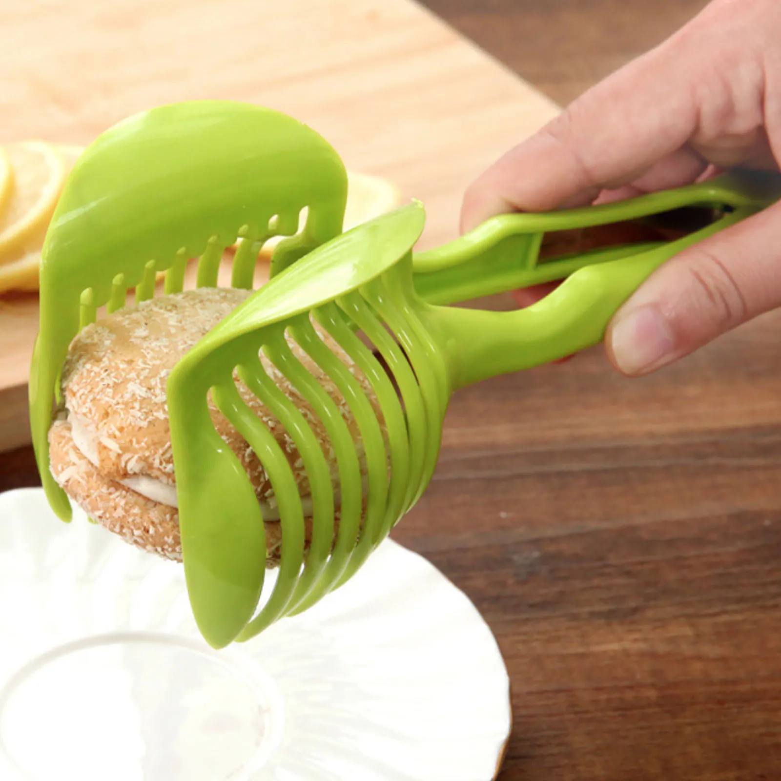 Lemon Slicer Tomato Slicer Egg Slicer,onion Slicer, Fruit Halved, Hand-cut Fruit Holder Home Appliances For Kitchen Cooking Tool