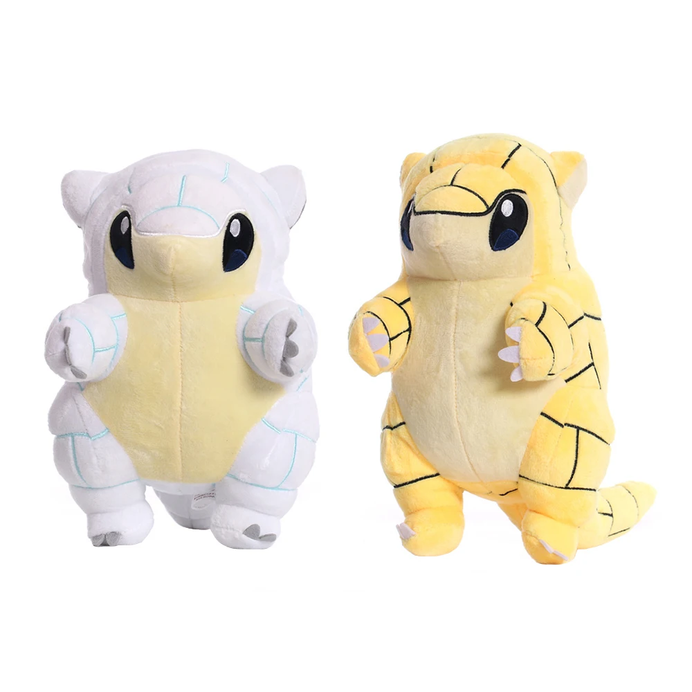 

Big Size TAKARA TOMY 30CM Sandshrew Pokemon Peluche Kawaii Plush Toys White Yellow Cartoon Anime stuffed dolls Gift For Kids