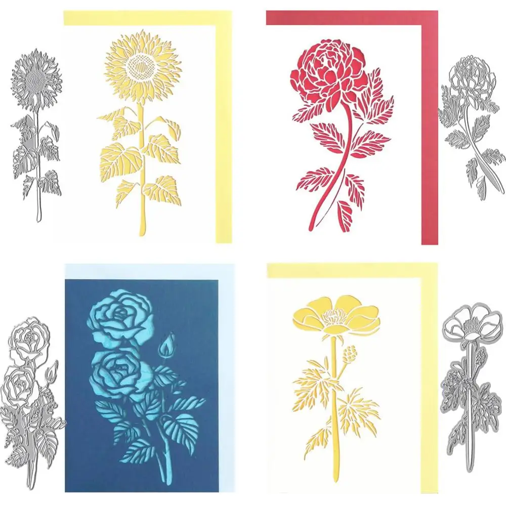 Grite 2019 Новинка 4 стиля металлические стальные Вырубные штампы трафареты для