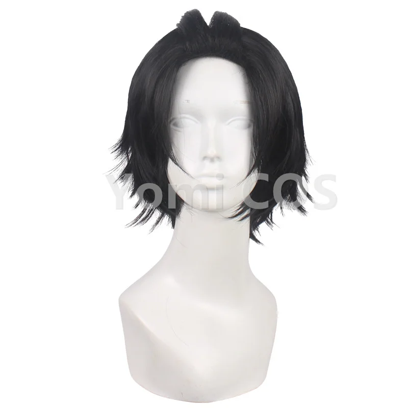 Парик для косплея Джайро из разделения рэп битва гипнозмик DRB Yamada черные короткие