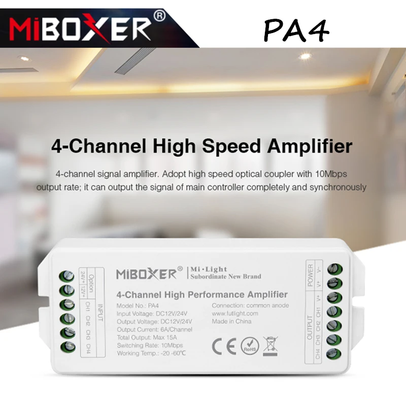 

Miboxer PA4/PA5 RGBW LED контроллер