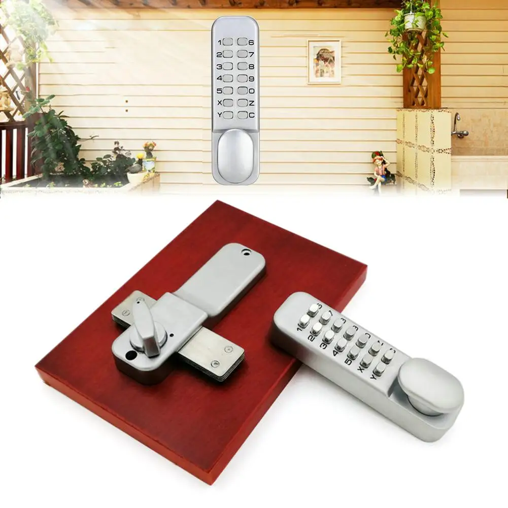 

Mechanical Door Lock Digital Combination Lock Push Button Keypad Keyless Code Lock Set Security Intelligent Lock