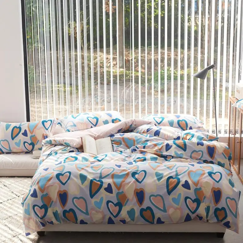 

Комплект постельного белья из 100% хлопка, платины, листьев гинкго