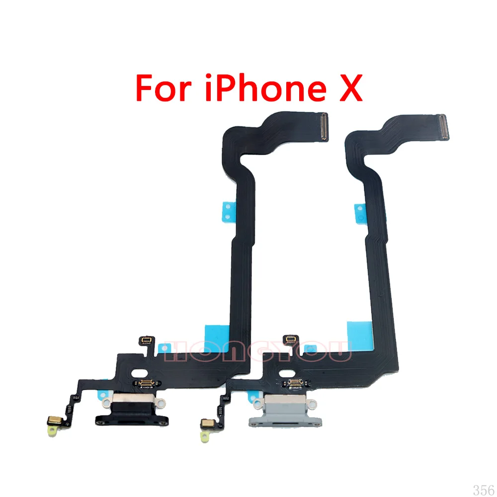 Гибкий кабель разъема порта зарядки USB для iPhone X 8 7 Plus 7Plus 8Plus 4,7 дюйма 5,5 дюйма.