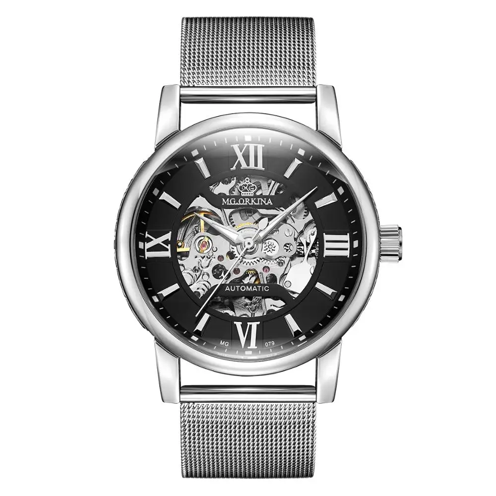 Часы наручные ORKINA Мужские автоматические брендовые Роскошные модные спортивные