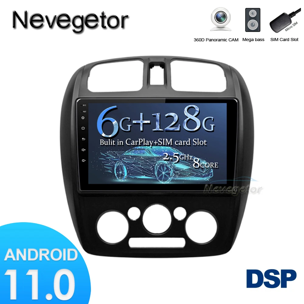 Android 11 для Mazda 323 семейство Haima 2006 2010 Happin 2004 2012 автомобильное радио мультимедийный