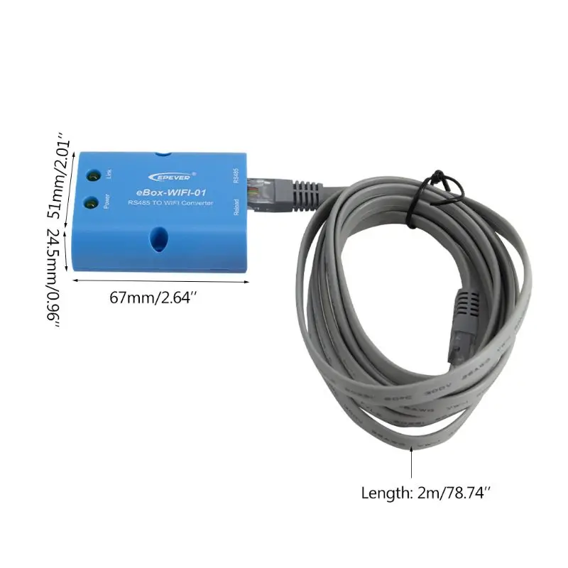 

eBox-WiFI-01 Solar Controller WiFi Serial Server RS485 to WiFi Remote Control Support APP Wireless Monitor